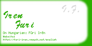 iren furi business card